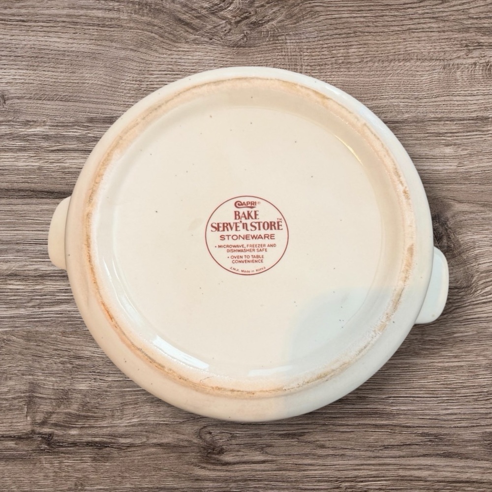 Vintage Capri Bake Serve'n Store Stoneware - Picture 4 of 5